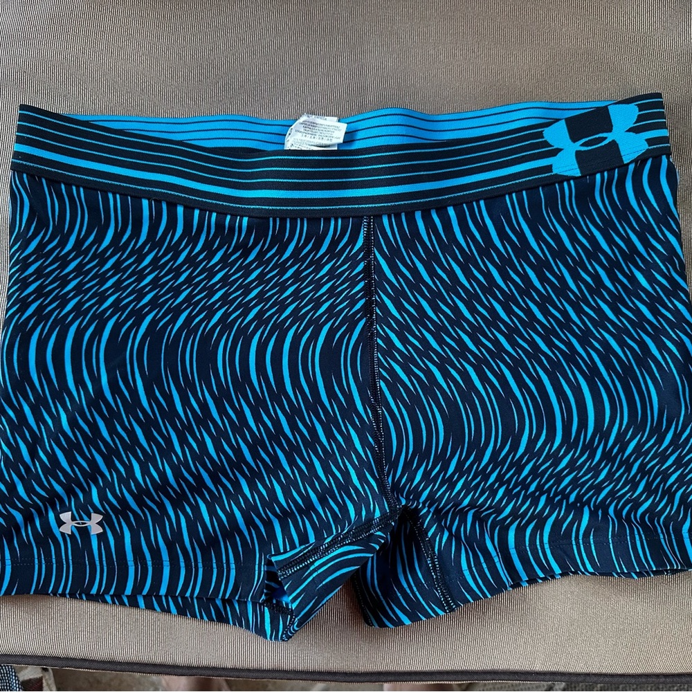 Under Armour Black and Blue Athletic Shorts